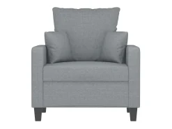 Poltrona| Poltrona tecido 60 cm -claro PT654654 Cinzento