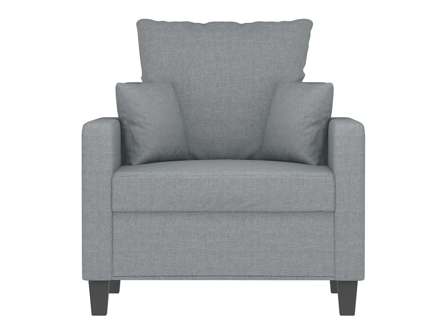 Poltrona| Poltrona tecido 60 cm -claro PT654654 Cinzento