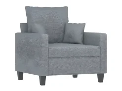 Poltrona| Poltrona tecido 60 cm -claro PT654654 Cinzento