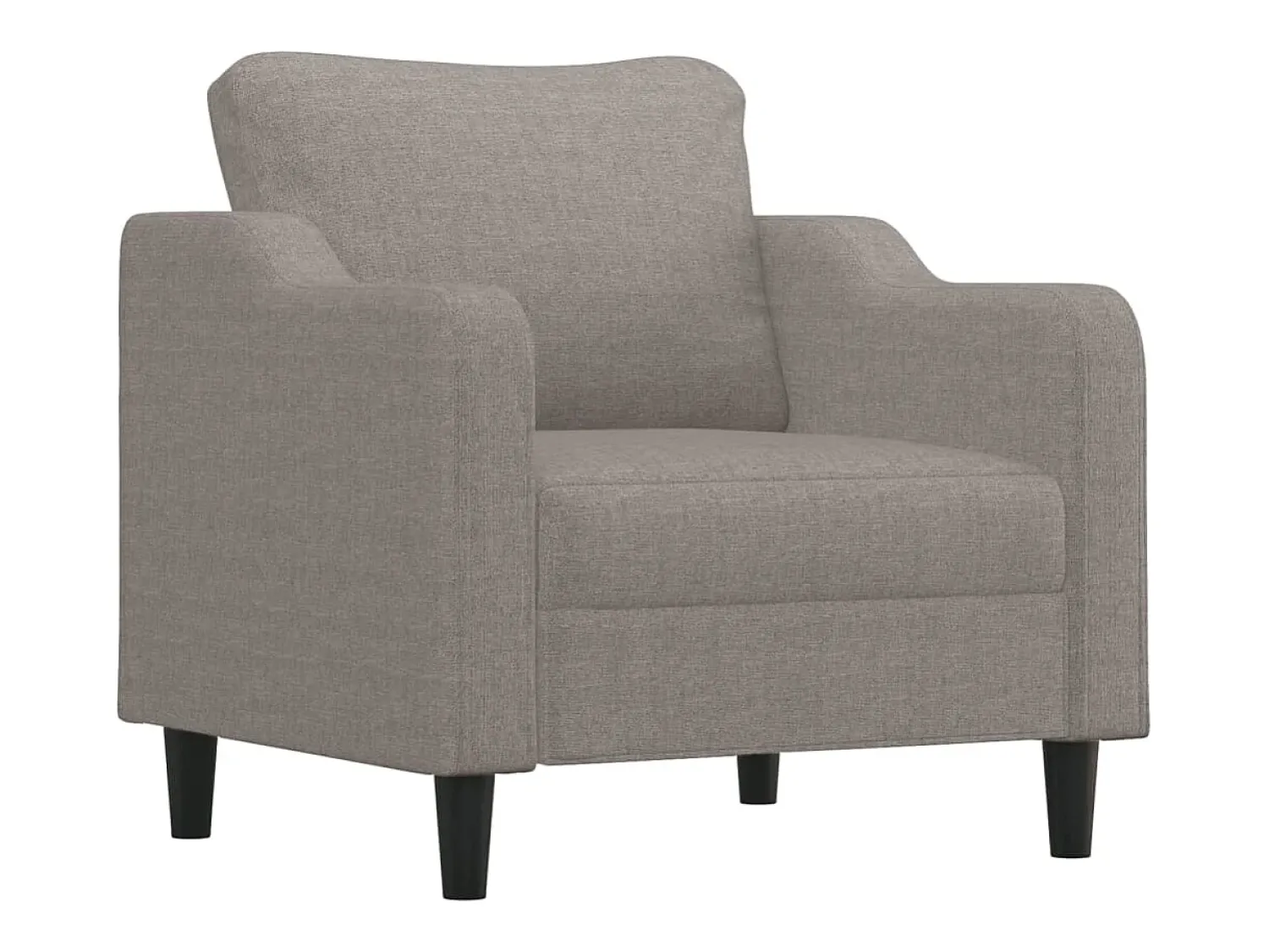 Poltrona| Poltrona tecido 60 cm cinzento-acastanhado PT978965 Taupe