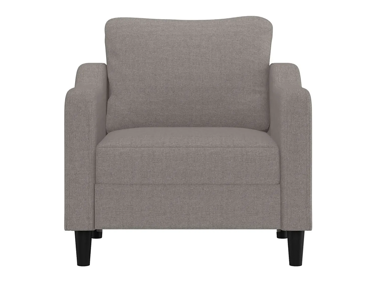 Poltrona| Poltrona tecido 60 cm cinzento-acastanhado PT978965 Taupe
