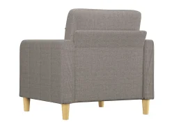 Poltrona| Poltrona tecido 60 cm cinzento-acastanhado PT285980 Taupe