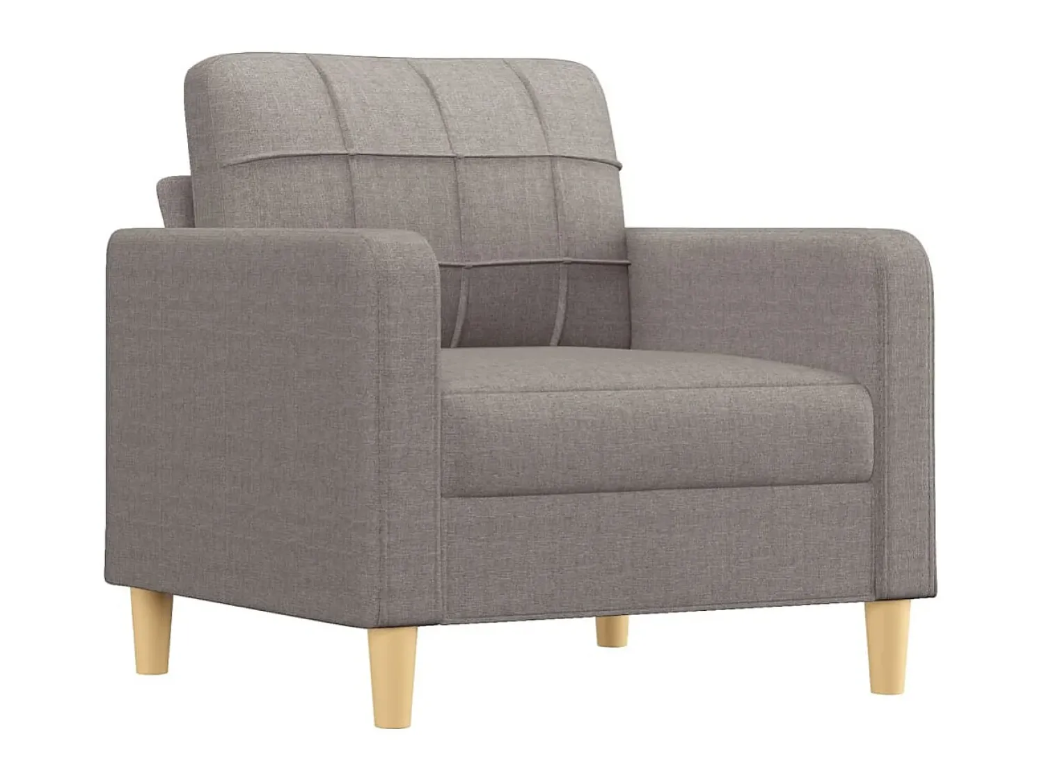 Poltrona| Poltrona tecido 60 cm cinzento-acastanhado PT285980 Taupe
