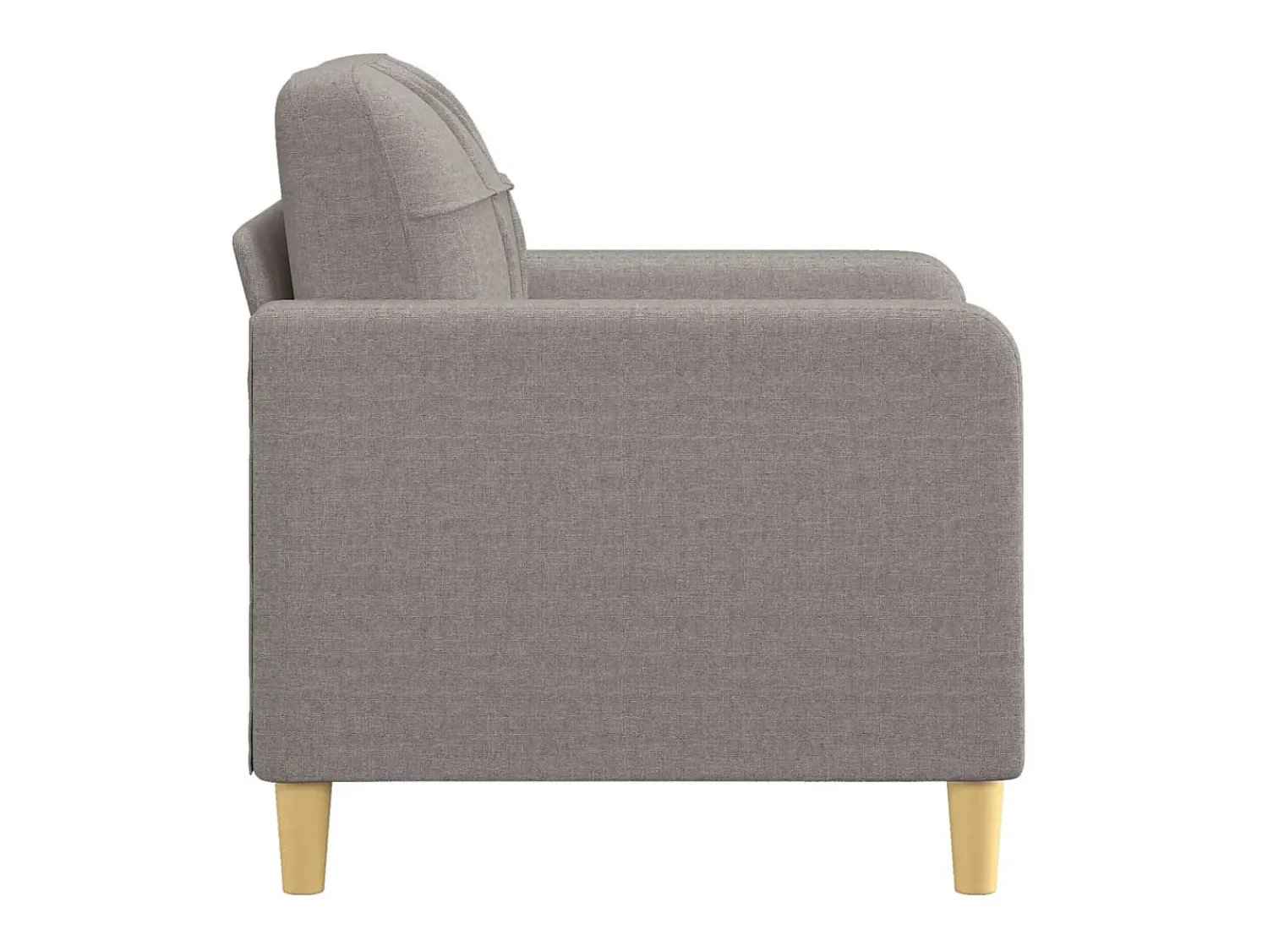 Poltrona| Poltrona tecido 60 cm cinzento-acastanhado PT285980 Taupe