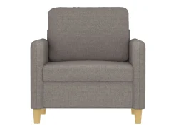 Poltrona| Poltrona tecido 60 cm cinzento-acastanhado PT825536 Taupe