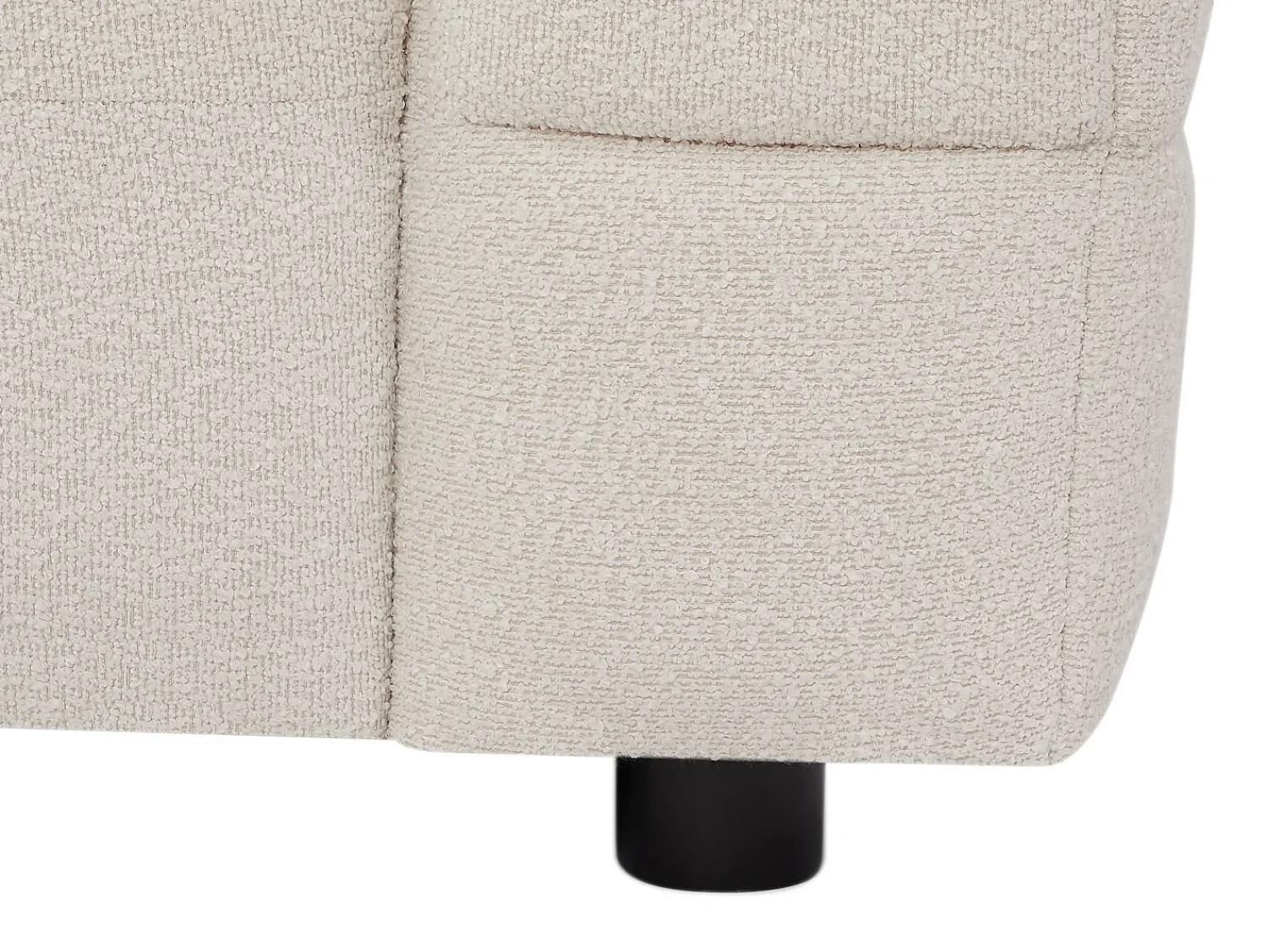 Poltrona|Vente-unique Poltrona tecido bouclé marfim LERICI de Pascal Morabito Branco
