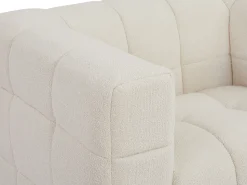 Poltrona|Vente-unique Poltrona tecido bouclé marfim LERICI de Pascal Morabito Branco