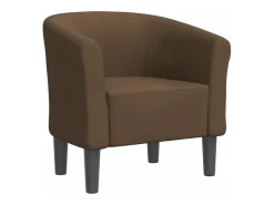 Poltrona*vidaxl Poltrona tecido Castanho