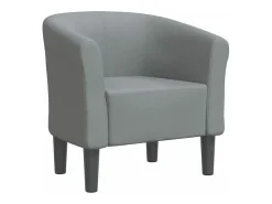 Poltrona|vidaxl Poltrona tecido -claro Cinzento