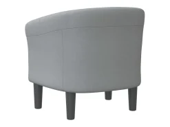 Poltrona|vidaxl Poltrona tecido -claro Cinzento