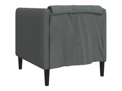 Discount vidaxl Poltrona tecido -escuro Cinzento