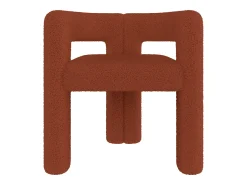 New KOMHTOM Poltrona, tecido de veludo teddy, Castanho