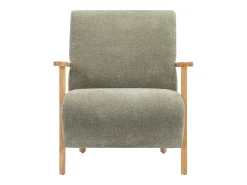 Poltrona*Vente-unique Poltrona tecido e madeira , estilo contemporâneo JULOMO Verde