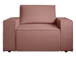 Poltrona|Vente-unique Poltrona tecido texturizado estilo design AMELIA Terracota