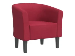vidaxl Poltrona tecido tinto^ Poltrona