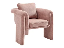 Poltrona|Vente-unique Poltrona tripé de tecido cor JOLIPIA Rosa