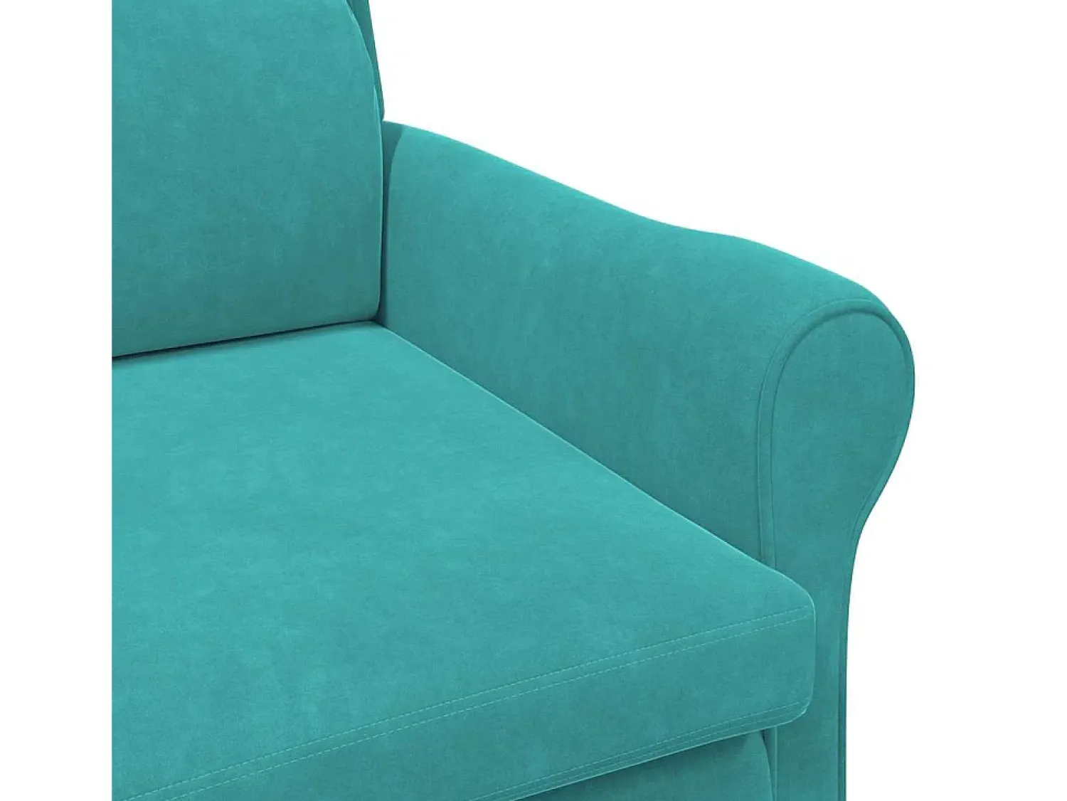 vidaxl poltrona Turquesa 76 x 94 x 102 cm Veludo^ Poltrona