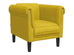Poltrona*vidaxl Poltrona veludo Amarelo