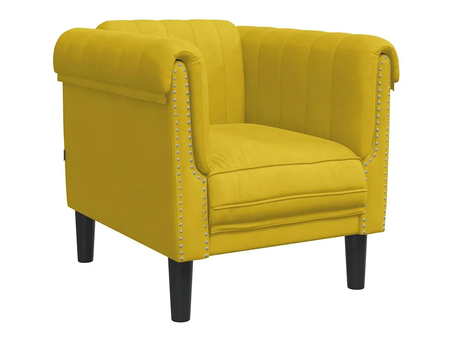 Poltrona*vidaxl Poltrona veludo Amarelo