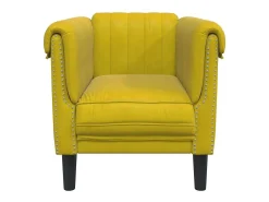 Poltrona*vidaxl Poltrona veludo Amarelo