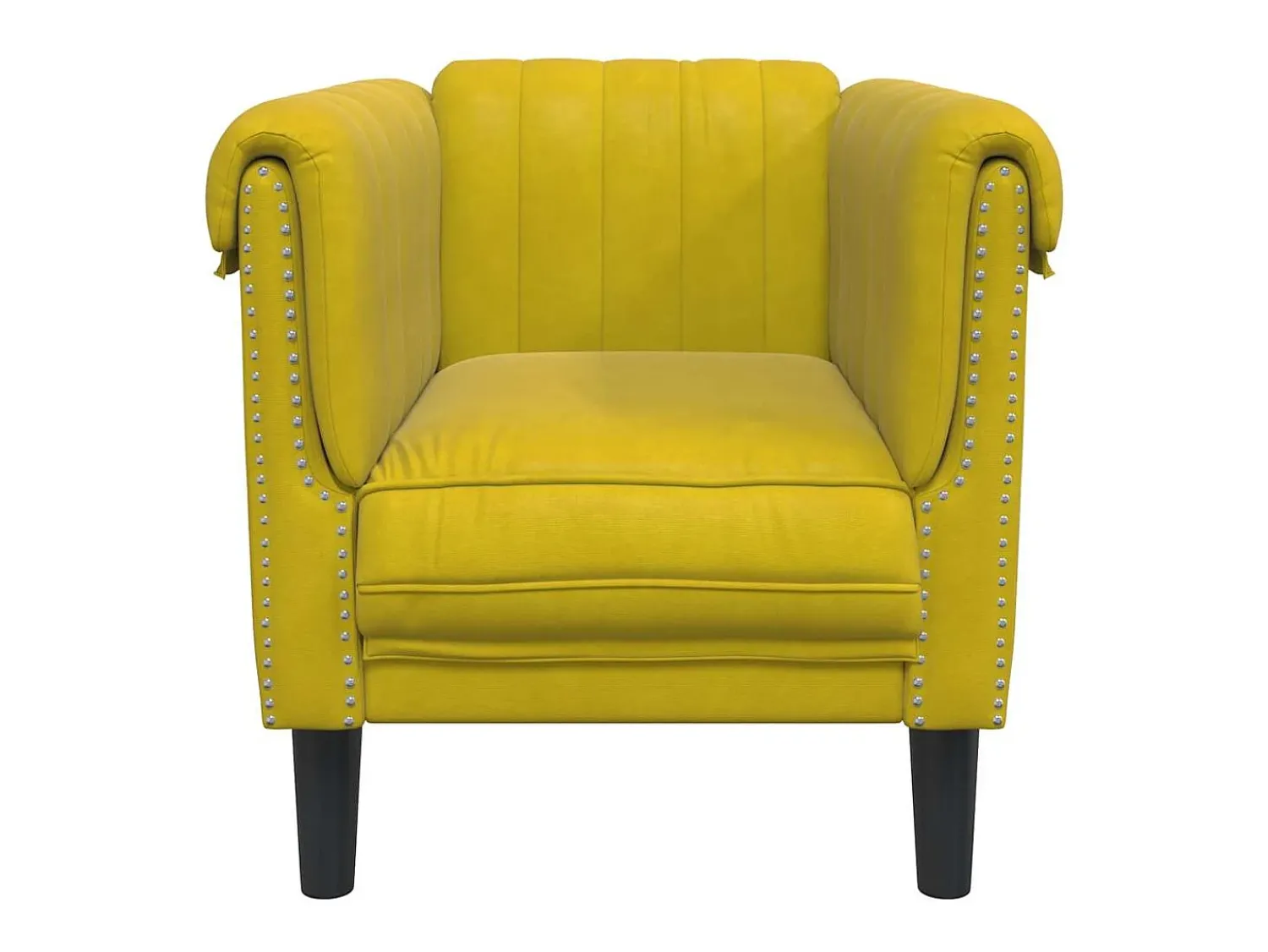 Poltrona*vidaxl Poltrona veludo Amarelo