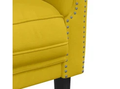 Poltrona*vidaxl Poltrona veludo Amarelo