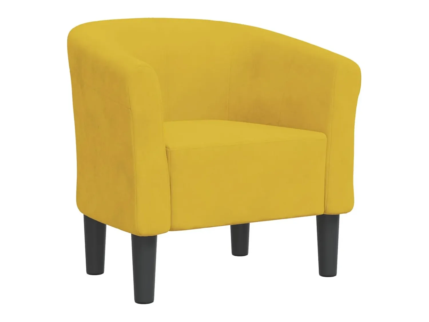 Outlet vidaxl Poltrona veludo Amarelo