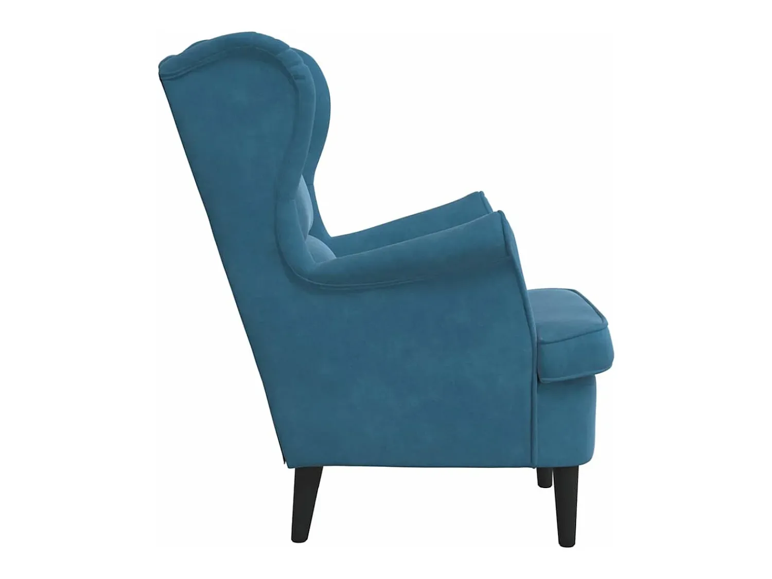 Poltrona*vidaxl Poltrona veludo Azul