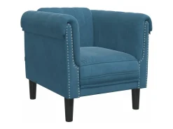 Poltrona| Poltrona veludo PT608291 Azul