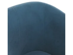 Poltrona*vidaxl Poltrona veludo -escuro Azul