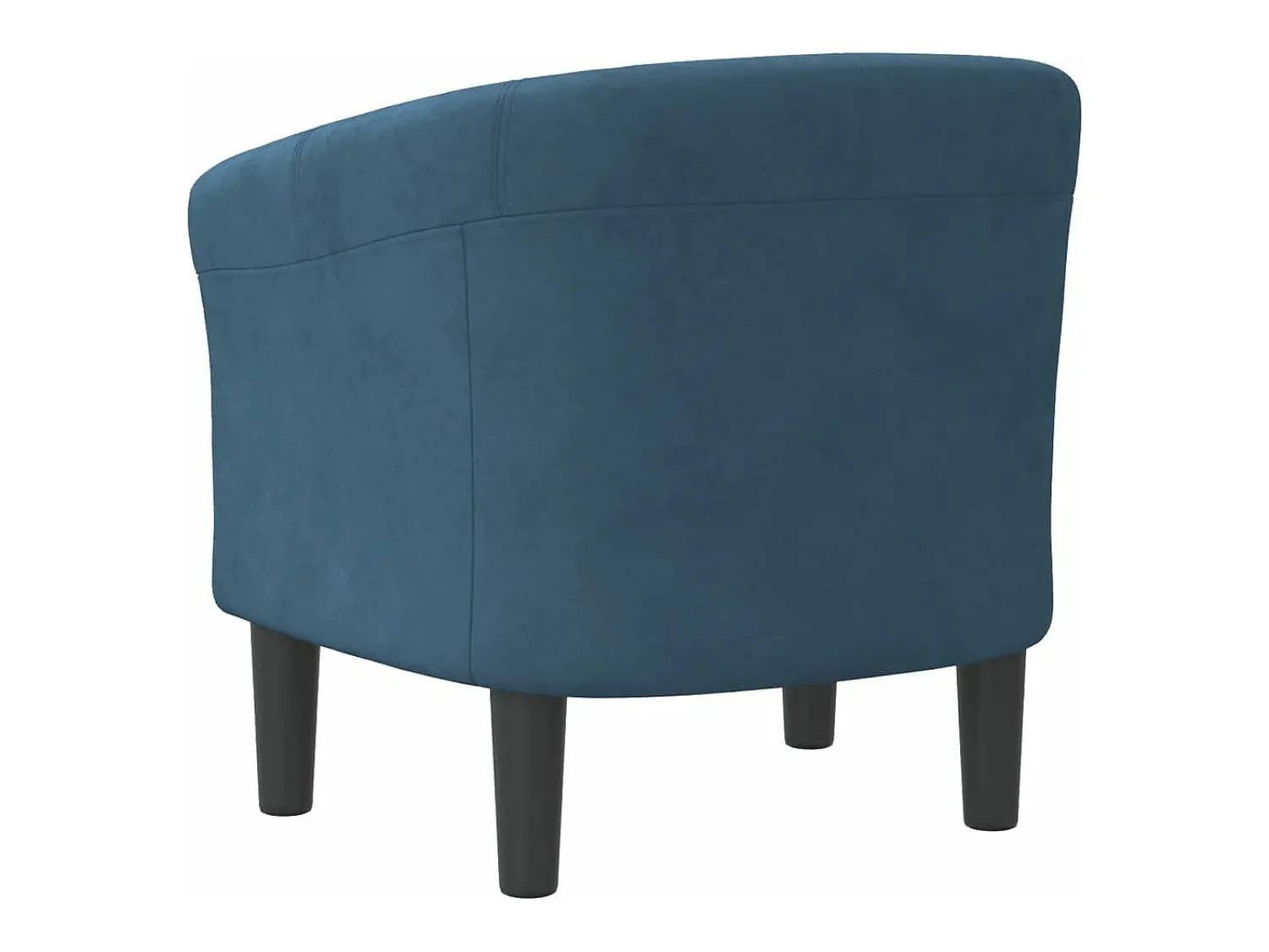 Poltrona*vidaxl Poltrona veludo -escuro Azul