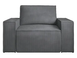 Vente-unique Poltrona veludo canelado estilo design AMELIA^ Poltrona