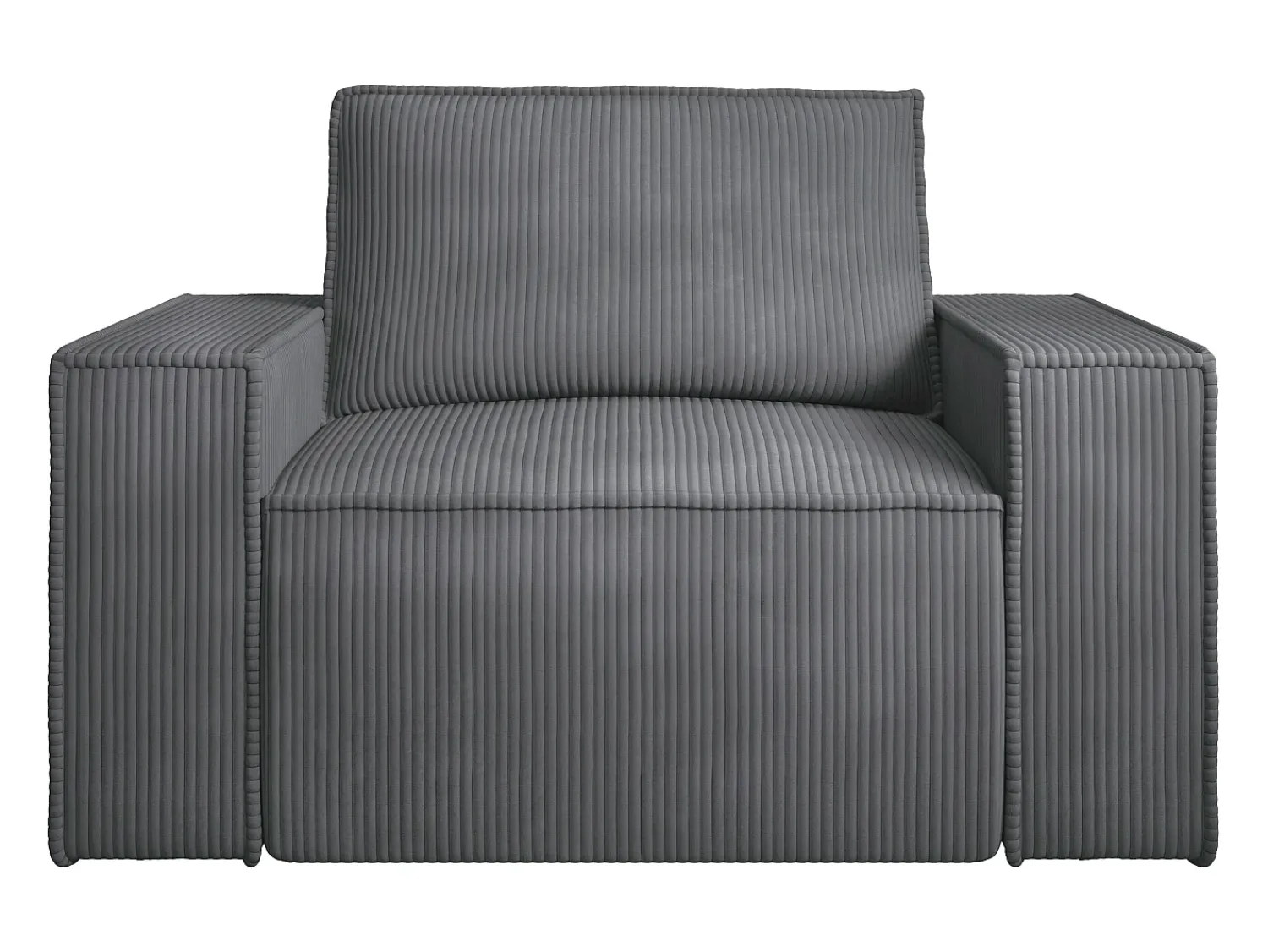 Vente-unique Poltrona veludo canelado estilo design AMELIA^ Poltrona