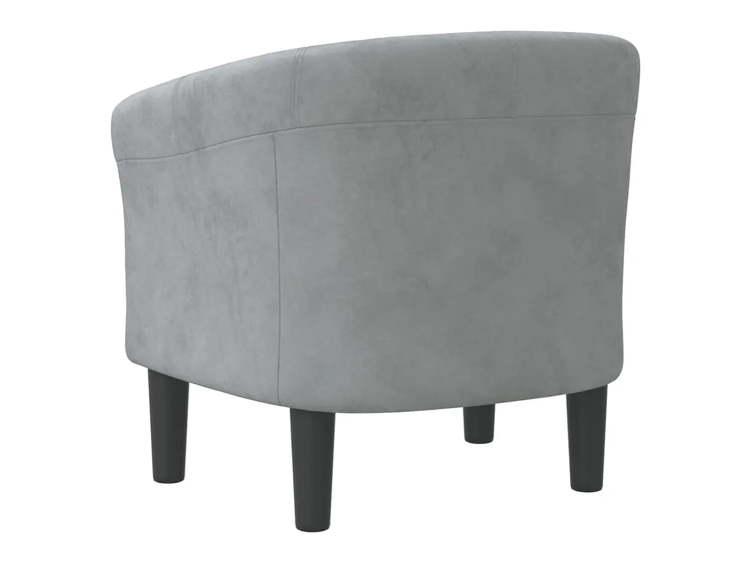 Best vidaxl Poltrona veludo -escuro Cinzento