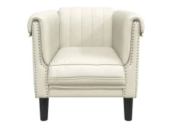 Poltrona veludo cor PT763241 Creme