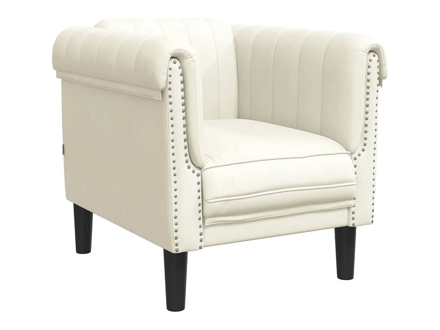 Poltrona veludo cor PT763241 Creme