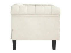 Poltrona veludo cor PT763241 Creme