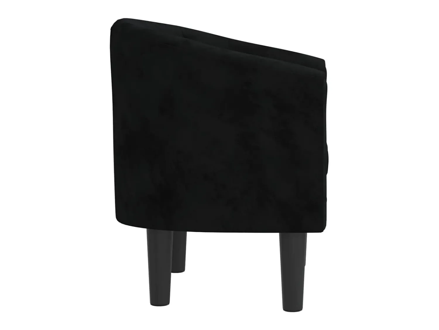 Poltrona|vidaxl Poltrona veludo Preto