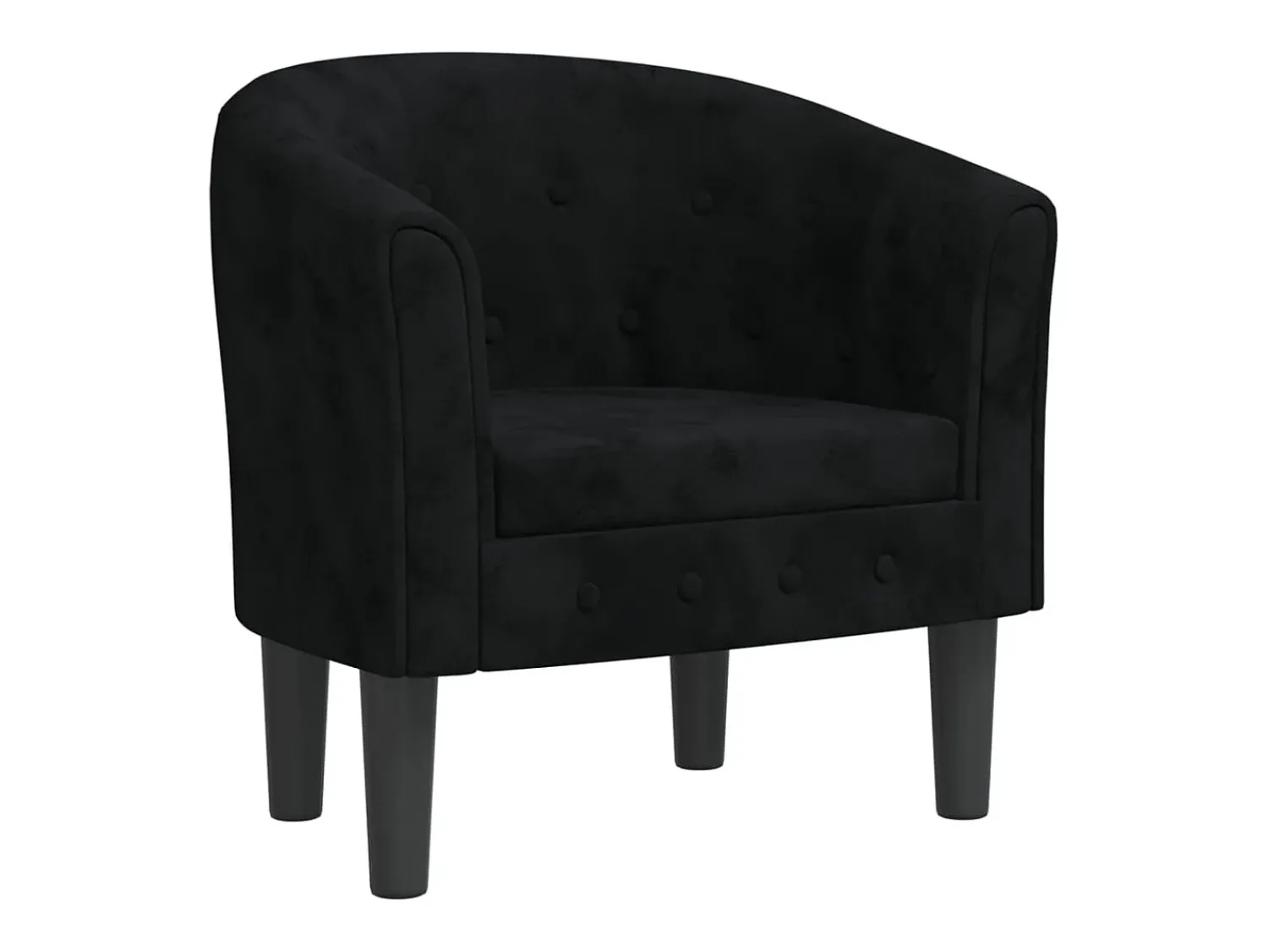 Poltrona|vidaxl Poltrona veludo Preto