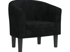 Online Poltrona veludo PT671296 Preto
