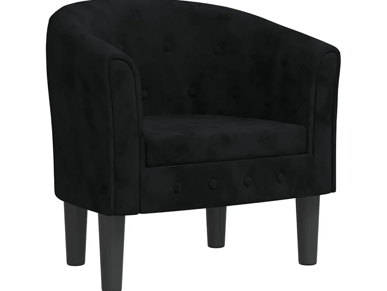 Online Poltrona veludo PT671296 Preto