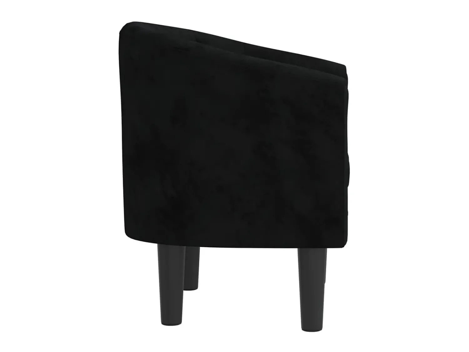 Online Poltrona veludo PT671296 Preto