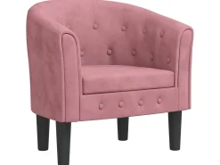 Poltrona* Poltrona veludo PT566341 Rosa