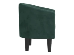 Poltrona|vidaxl Poltrona veludo -escuro Verde