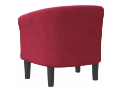 vidaxl Poltrona veludo tinto^ Poltrona