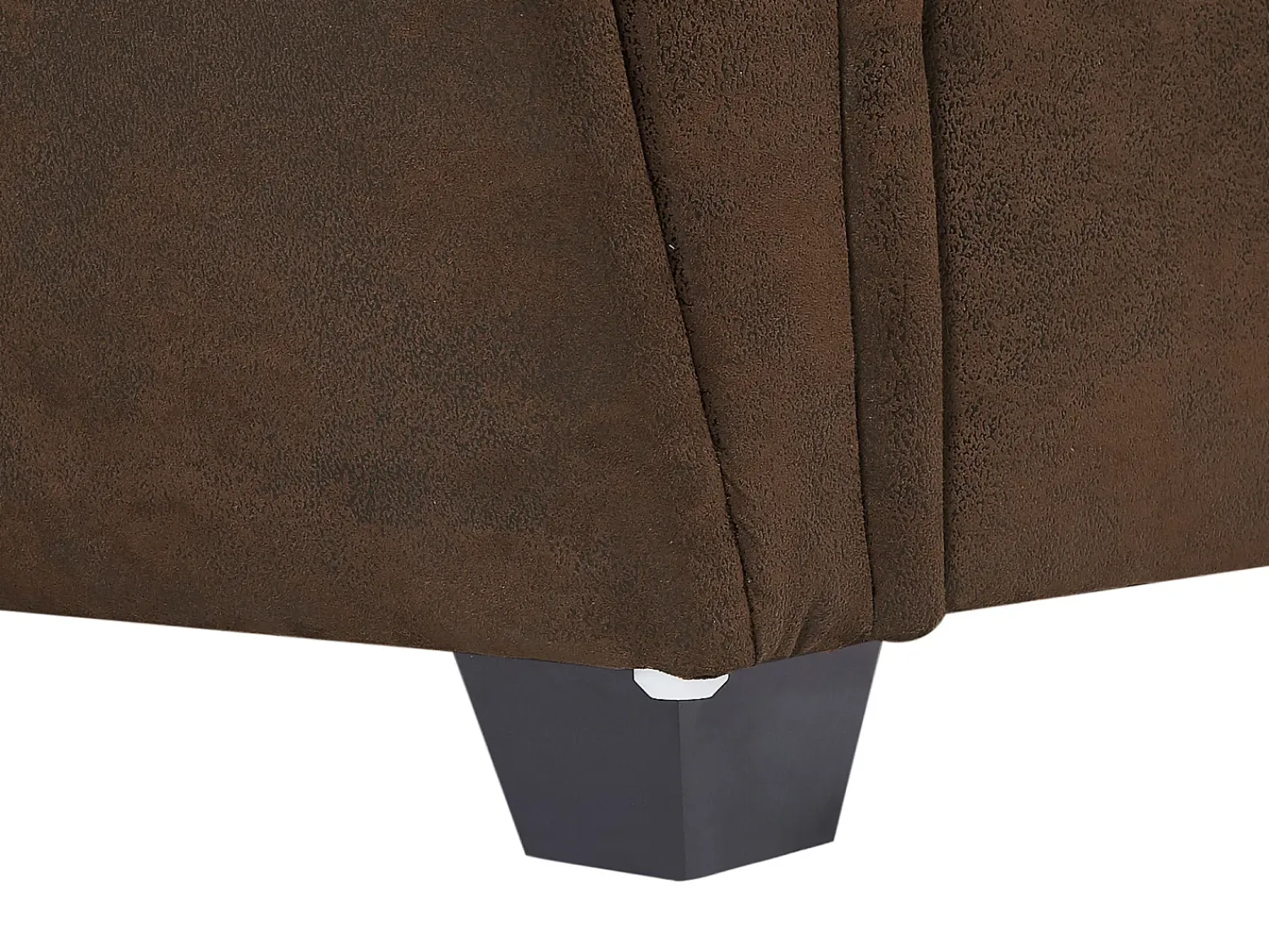 Poltrona|Vente-unique Poltrona VICTORY III em microfibra com aparência de couro envelhecido. Castanho