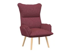 Poltrona*vidaxl poltrona Vinho 69 x 74 x 93 cm Tecido e Contraplacado Vermelho