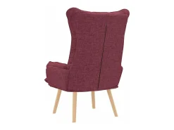 Poltrona*vidaxl poltrona Vinho 69 x 74 x 93 cm Tecido e Contraplacado Vermelho