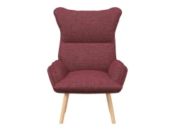 Poltrona*vidaxl poltrona Vinho 69 x 74 x 93 cm Tecido e Contraplacado Vermelho
