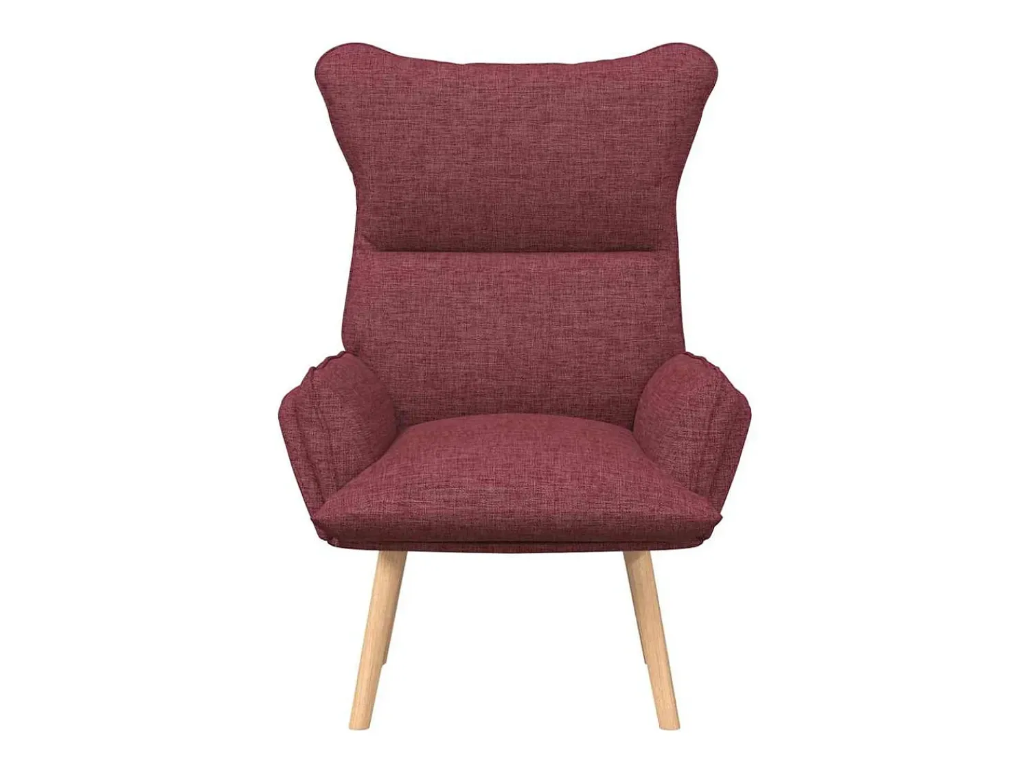 Poltrona*vidaxl poltrona Vinho 69 x 74 x 93 cm Tecido e Contraplacado Vermelho